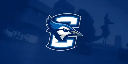 HD background featuring the Creighton Bluejays logo on a vibrant blue backdrop, showcasing school pride and identity.