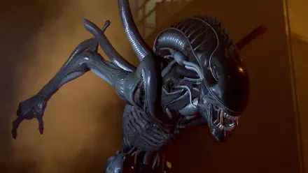 A detailed HD wallpaper featuring an alien from the video game Alien: Rogue Incursion, showcasing its menacing design against a dark, atmospheric background.