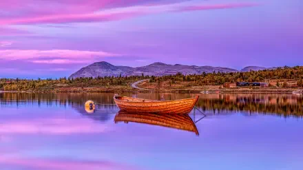 boat landscape HD Desktop Wallpaper | Background Image