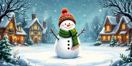 snowman Christmas HD Desktop Wallpaper | Background Image