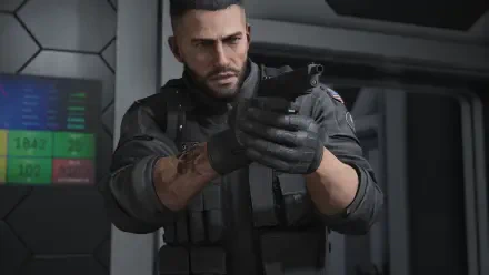 Tom Clancy's Ghost Recon Breakpoint soldier tactical pistol SWAT HD Desktop Wallpaper | Background Image