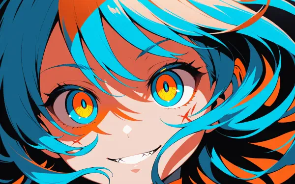  smile anime girl hd