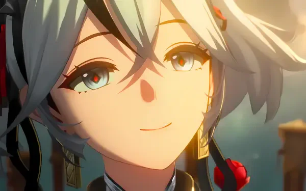 HD desktop wallpaper featuring Camellya from the video game Wuthering Waves, showcasing her character design with vibrant colors and a captivating expression.