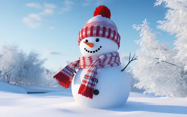 snowman HD Desktop Wallpaper | Background Image