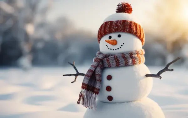 snowman HD Desktop Wallpaper | Background Image