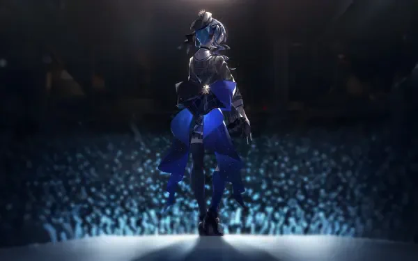  Hoshimachi Suisei Standing on Stage