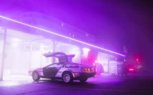 DMC DeLorean car HD Desktop Wallpaper | Background Image