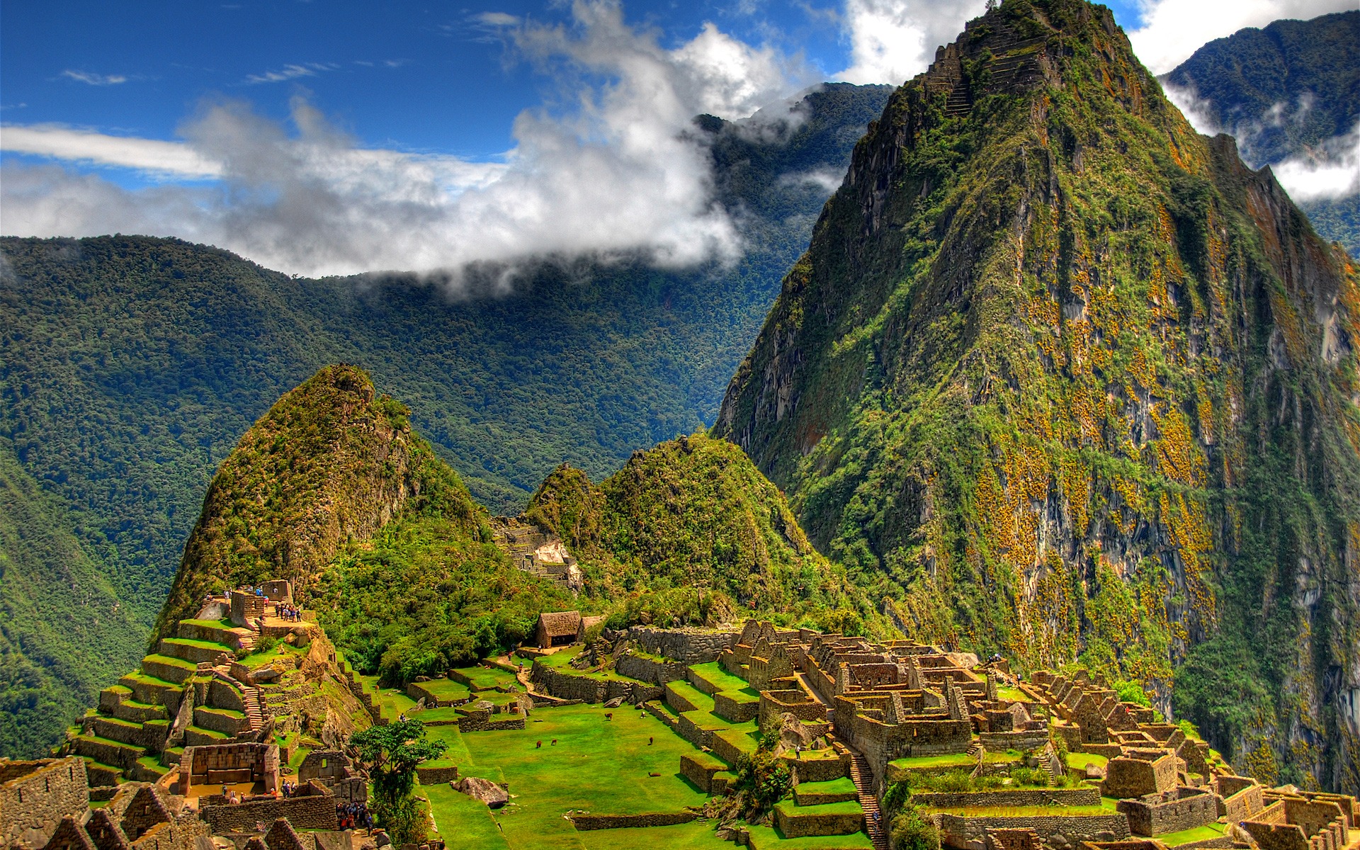 Machu Picchu - Peru, a remarkable man-made marvel surrounded by stunning natural beauty.