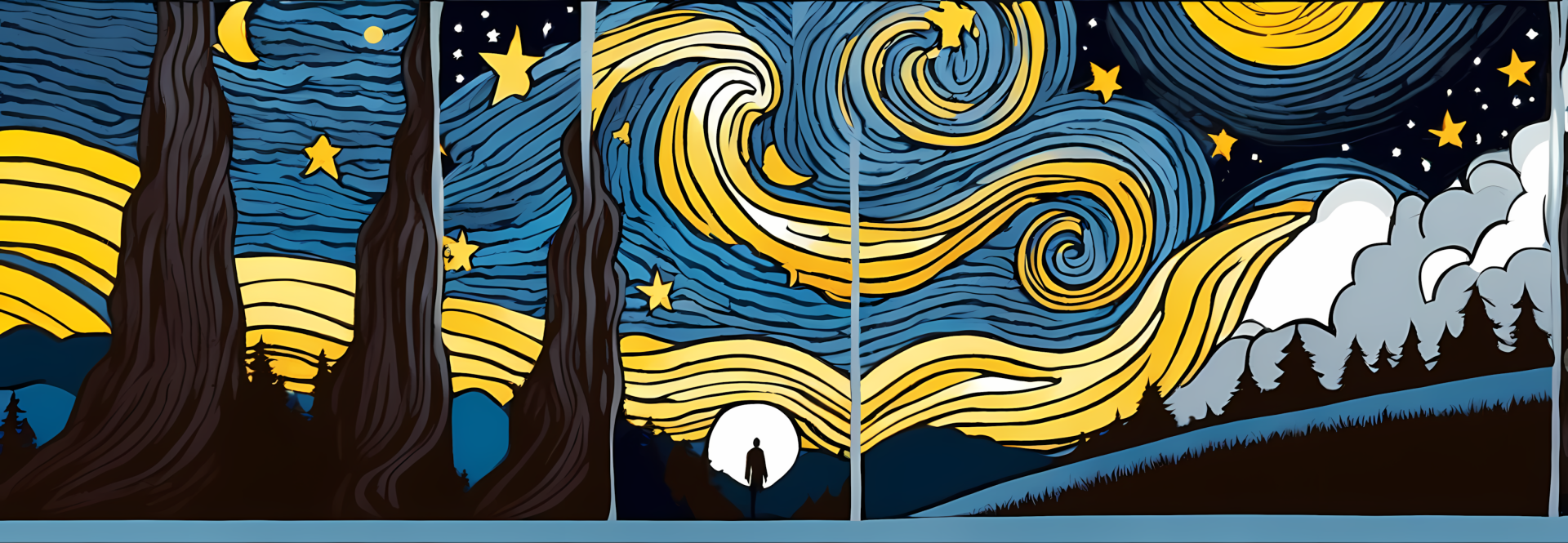 a starry night 007 tribute to Vincent by belzebu