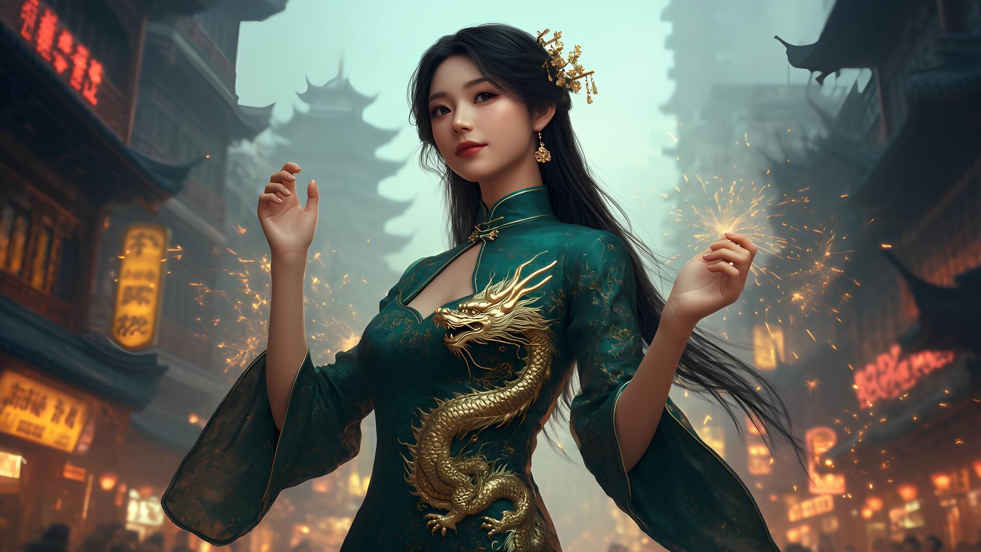 Download AI Art Woman 8k Ultra HD Wallpaper