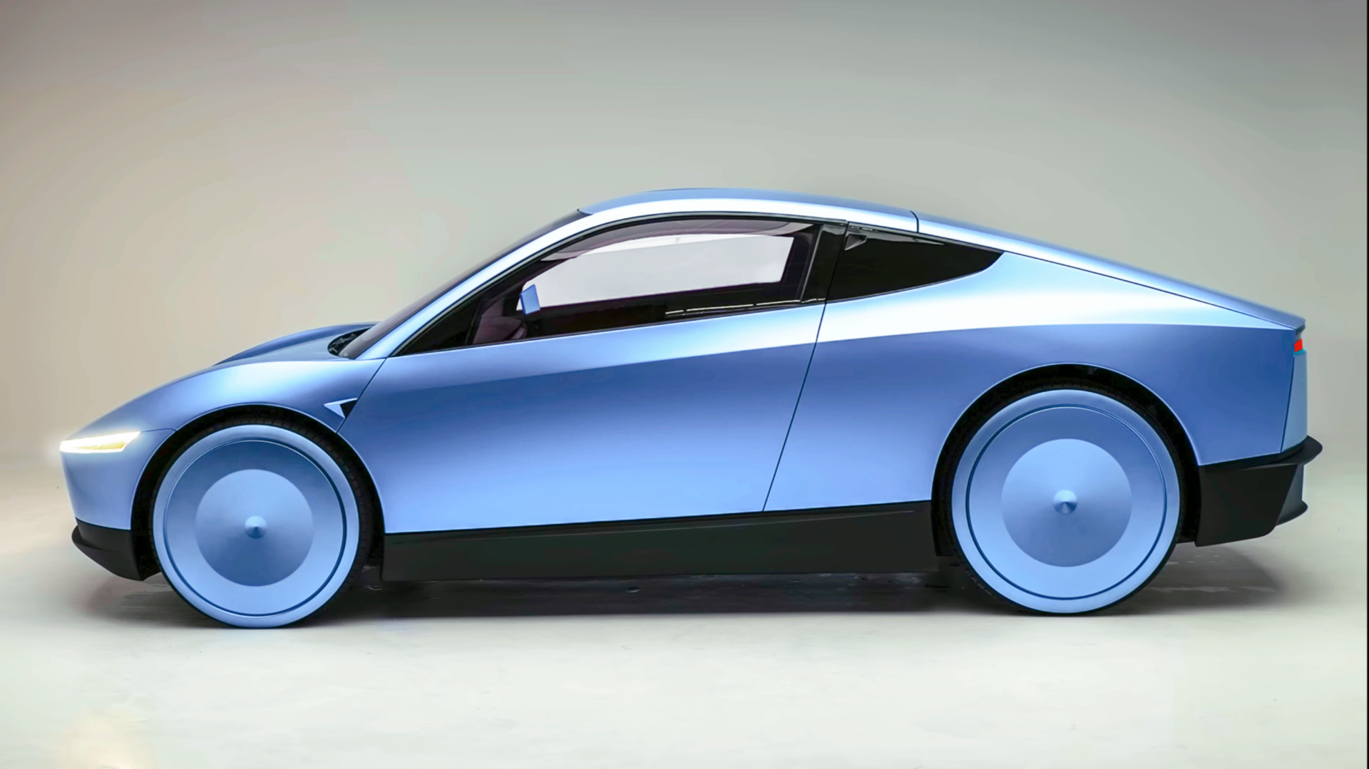 Tesla CyberCab Cyber Taxi (Ice Blue Edition) by MK_XXXIX