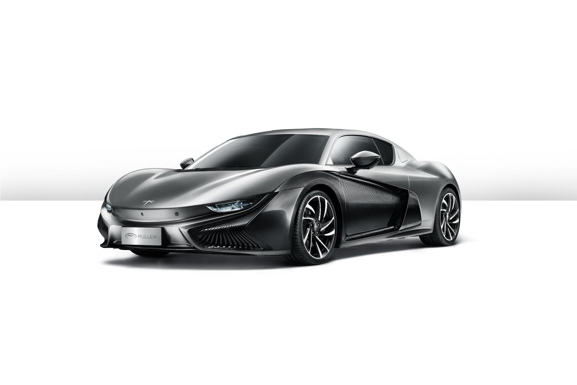 A sleek gray Mullen Qiantu K50 sports car showcased in stunning 8K Ultra HD as a PC desktop wallpaper and background.
