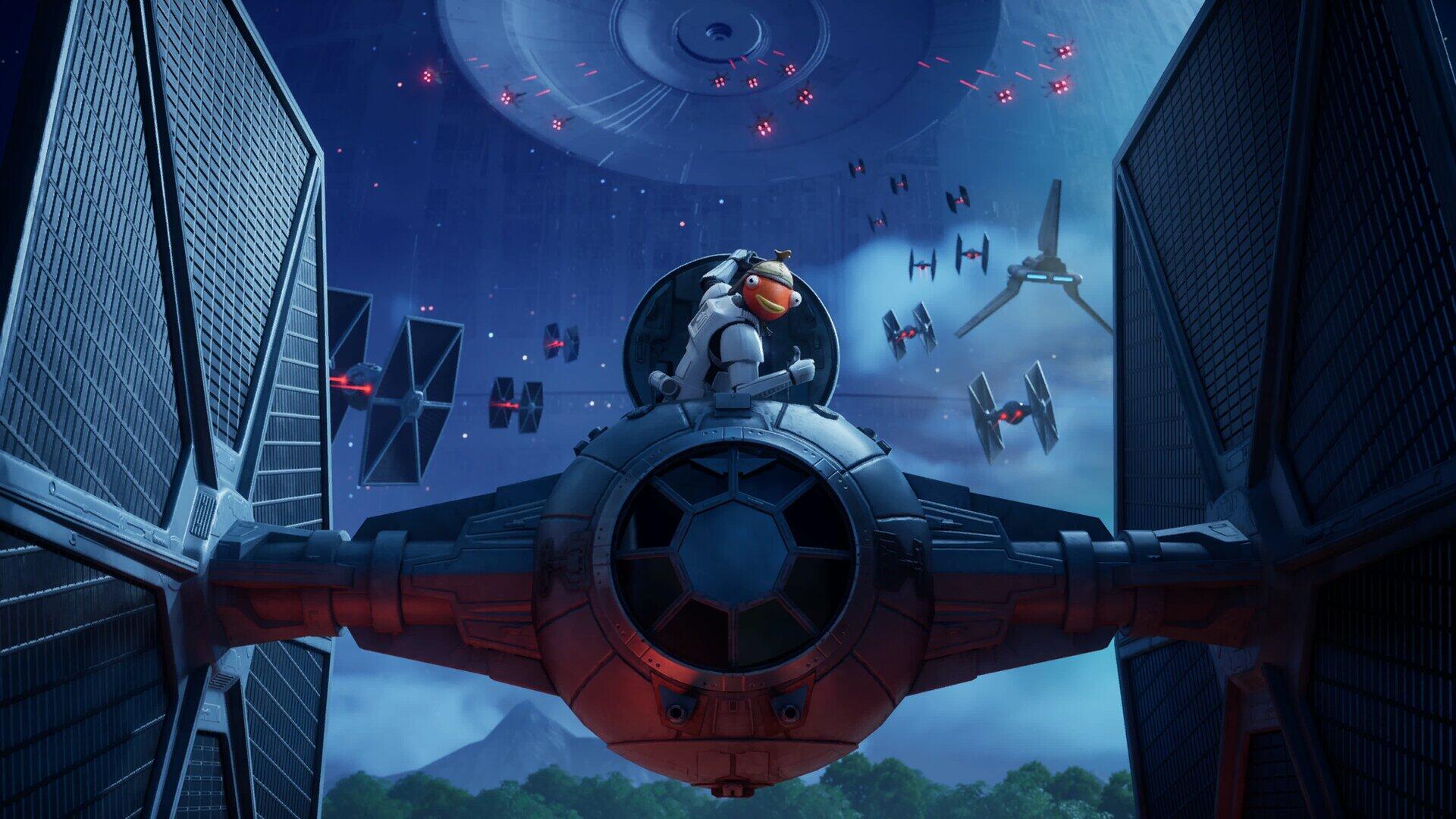 Download Video Game Fortnite Star Wars TIE Fighter HD Wallpaper