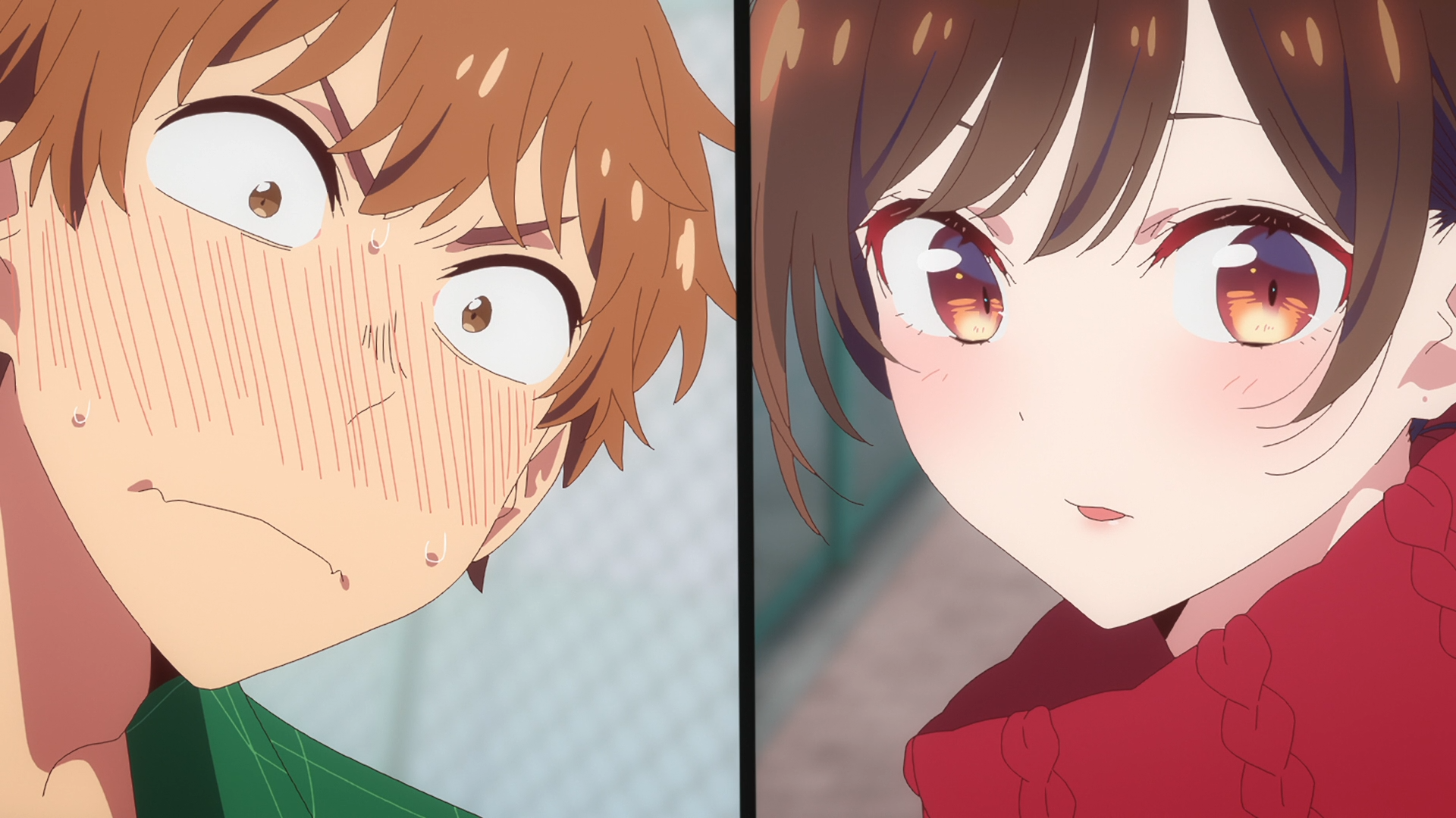 Download Anime Rent-A-Girlfriend Chizuru Ichinose Kazuya Kinoshita HD Wallpaper