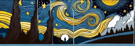  a starry night 007 tribute to Vincent