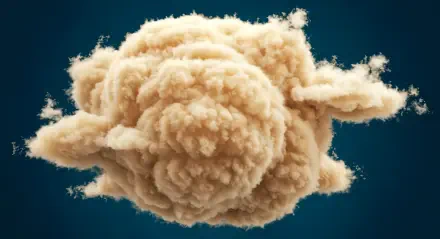 A 4K Ultra HD desktop wallpaper featuring a textured, fluffy cloud against a smooth blue background, creating a serene and vibrant visual experience for your PC.