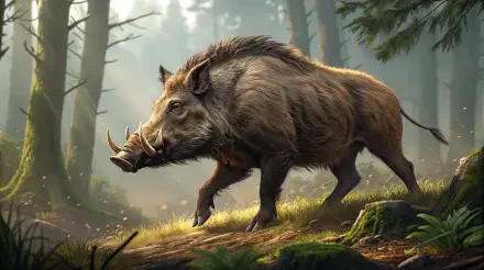 boar wild boar forest Wildlife nature HD Desktop Wallpaper | Background Image