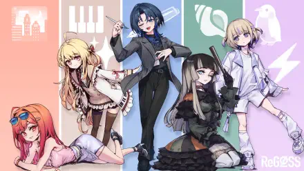 Hiodoshi Ao Ichijou Ririka Hajime Todoroki Otonose Kanade Juufuutei Raden HD Desktop Wallpaper | Background Image