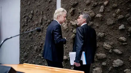Geert Wilders politician Dick Schoof Prime minister HD Desktop Wallpaper | Background Image