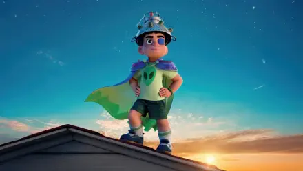 movie Dog Man (2025) Pixar HD Desktop Wallpaper | Background Image