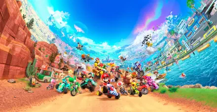 Mario Kart Mario Kart world HD Desktop Wallpaper | Background Image