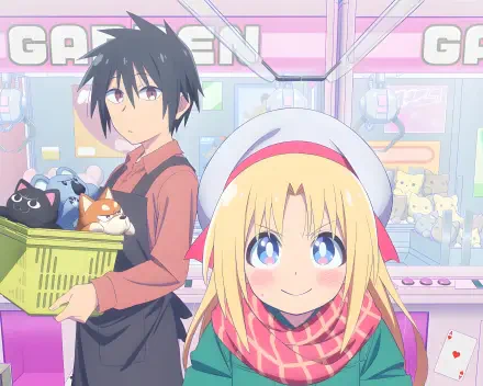 Anime Cultural Exchange with a Game Centre Girl Renji Kusakabe Lily Baker HD Desktop Wallpaper | Background Image