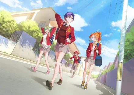 Anime Dealing with Mikadono Sisters Is a Breeze HD Desktop Wallpaper | Background Image