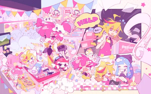 Muse Dash Rin (Muse Dash) Marija (Muse Dash) Buro (Muse Dash) HD Desktop Wallpaper | Background Image