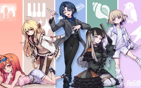 Hiodoshi Ao Ichijou Ririka Hajime Todoroki Otonose Kanade Juufuutei Raden HD Desktop Wallpaper | Background Image