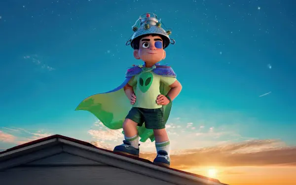 movie Dog Man (2025) Pixar HD Desktop Wallpaper | Background Image
