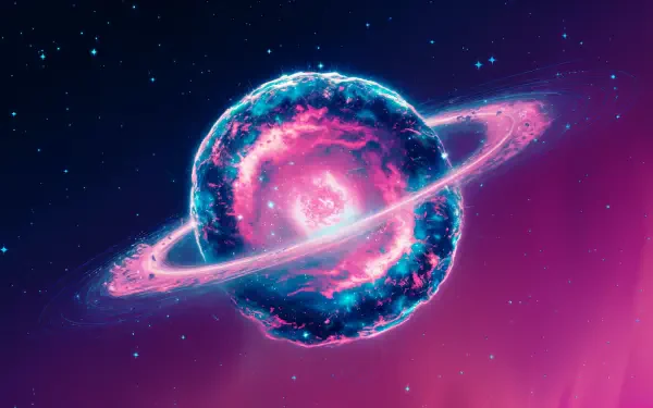A vibrant depiction of a supernova, featuring glowing colors and cosmic rings, designed as a stunning 4K Ultra HD desktop wallpaper and background.