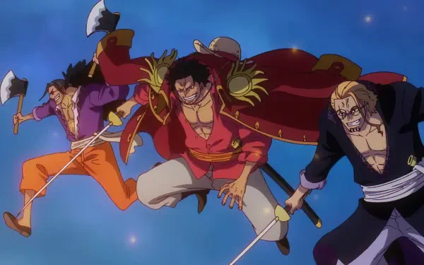 Anime One Piece Gol D. Roger Silvers Rayleigh Scopper Gaban HD Desktop Wallpaper | Background Image