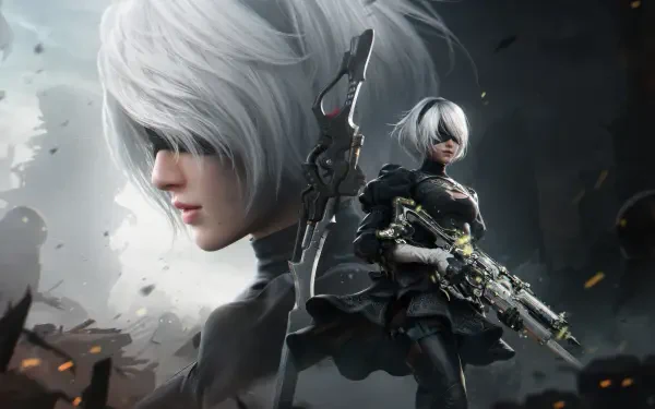 NieR: Automata YoRHa No.2 Type B HD Desktop Wallpaper | Background Image
