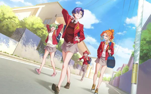 Anime Dealing with Mikadono Sisters Is a Breeze HD Desktop Wallpaper | Background Image