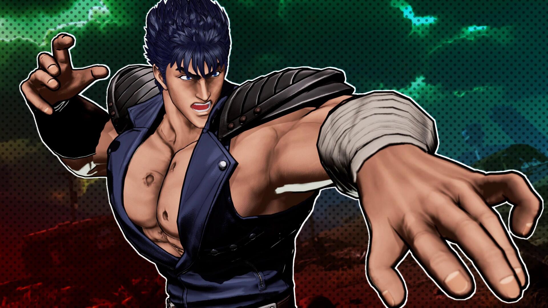 4K Ultra HD PC wallpaper: Kenshiro (Fist of the North Star) in the video game Fatal Fury: City of the Wolves style, striking a dynamic fighting pose.