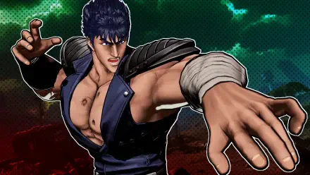4K Ultra HD PC wallpaper: Kenshiro (Fist of the North Star) in the video game Fatal Fury: City of the Wolves style, striking a dynamic fighting pose.