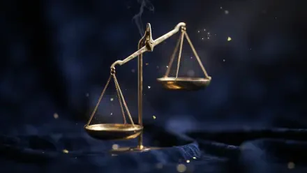 2K Quad HD PC desktop wallpaper/background: Libra (astrology) golden scales hovering over dark velvet, symbolizing justice and law.