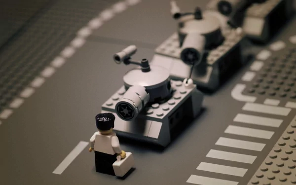 man made lego tank miniature figurine HD Desktop Wallpaper | Background Image
