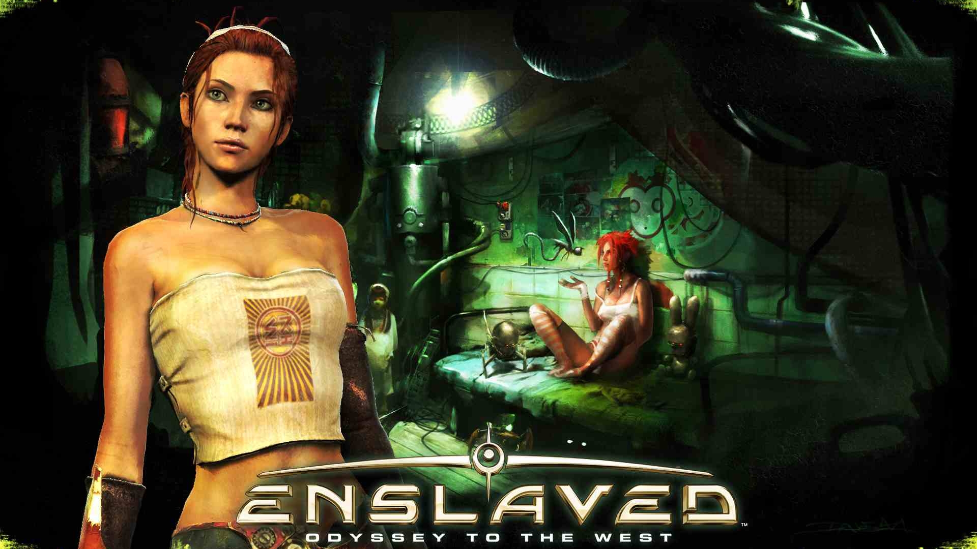 Enslaved: Odyssey to the West video game concept art featuring stunning desktop wallpaper.