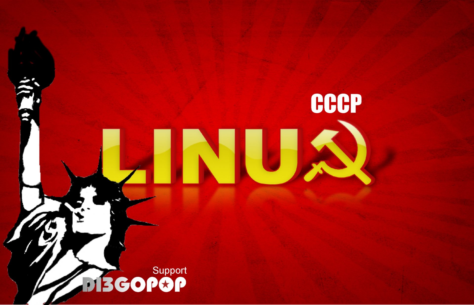 Linux Wallpaper Rock DIEGOPOP by Alenka