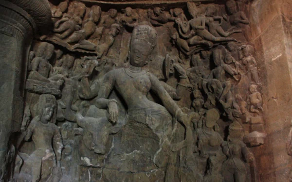 elephanta caves man made statue HD Desktop Wallpaper | Background Image