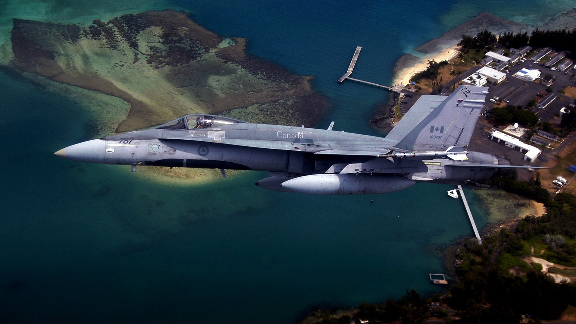 Download Military McDonnell Douglas CF-18 Hornet HD Wallpaper