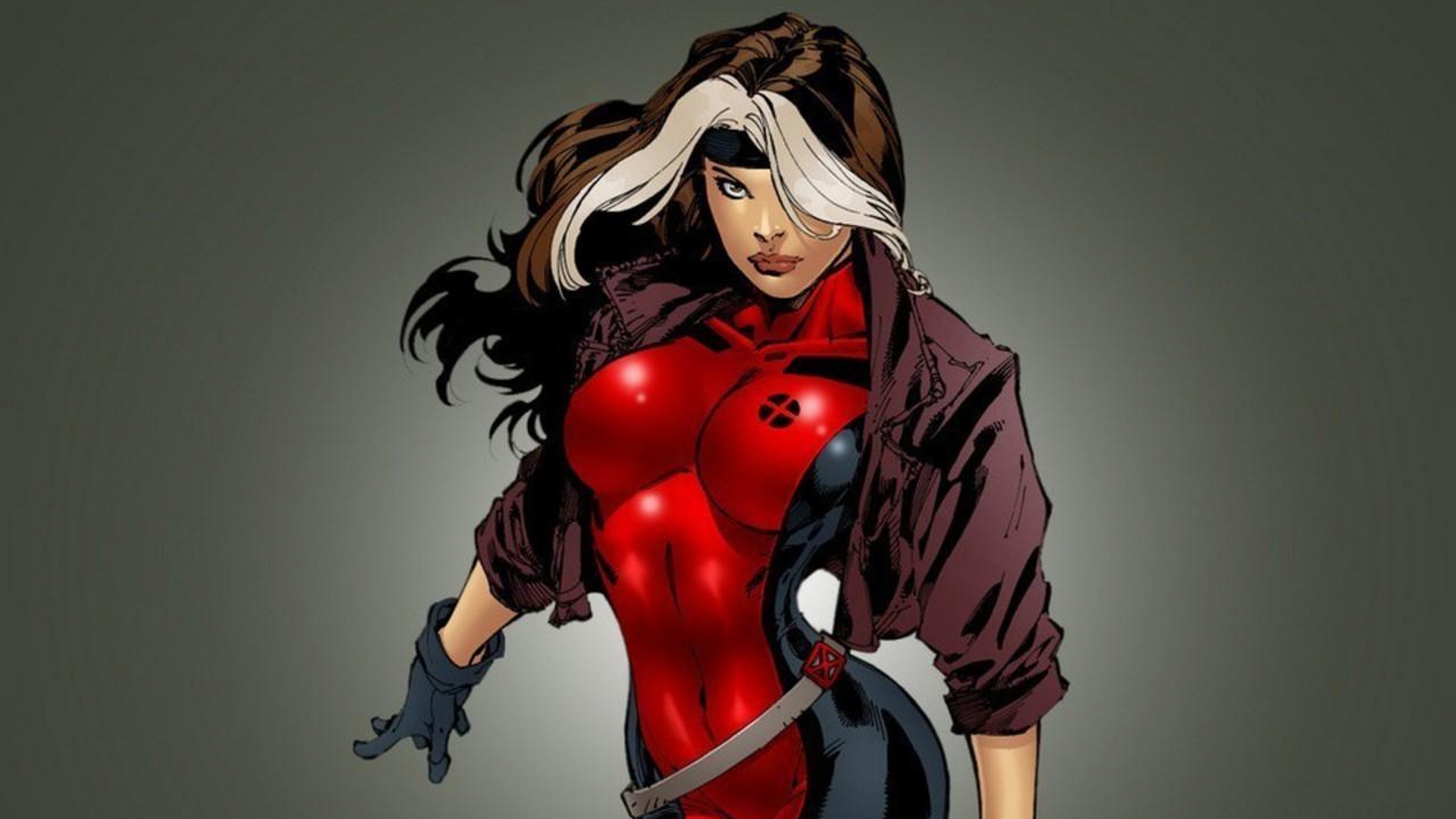 Digital artwork featuring the iconic character Rogue from Marvel Comics.