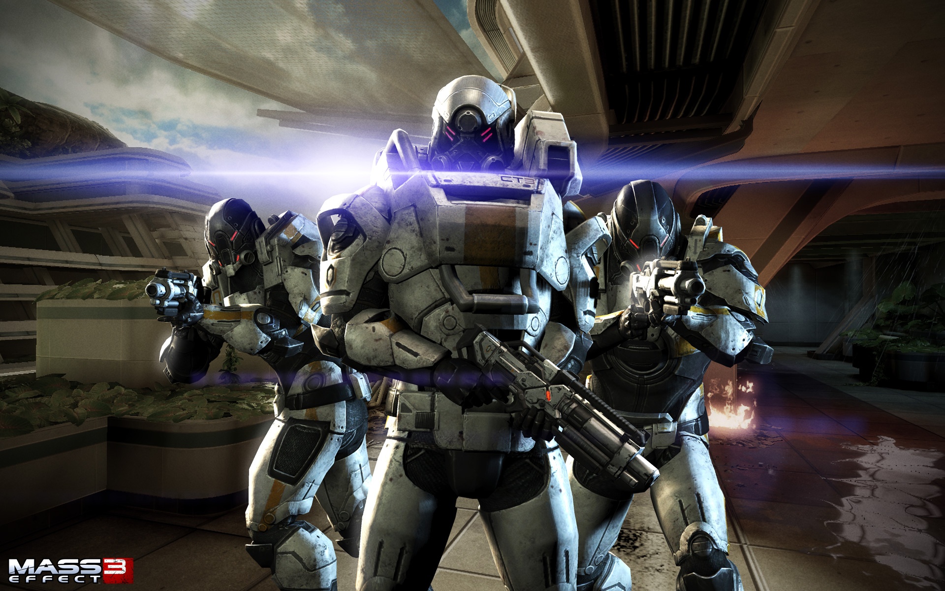 Cerberus video game wallpaper featuring Mass Effect 3.