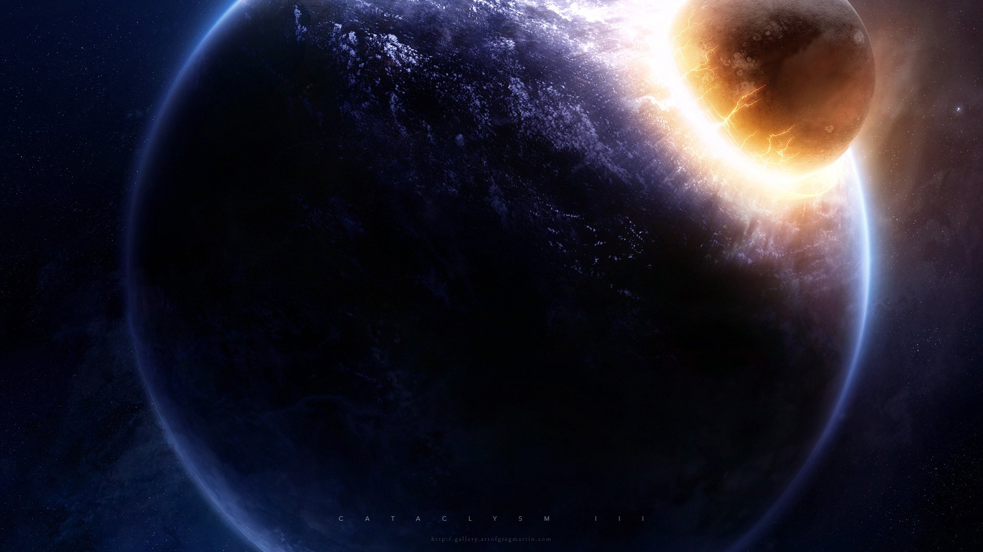 Download Sci Fi Collision HD Wallpaper