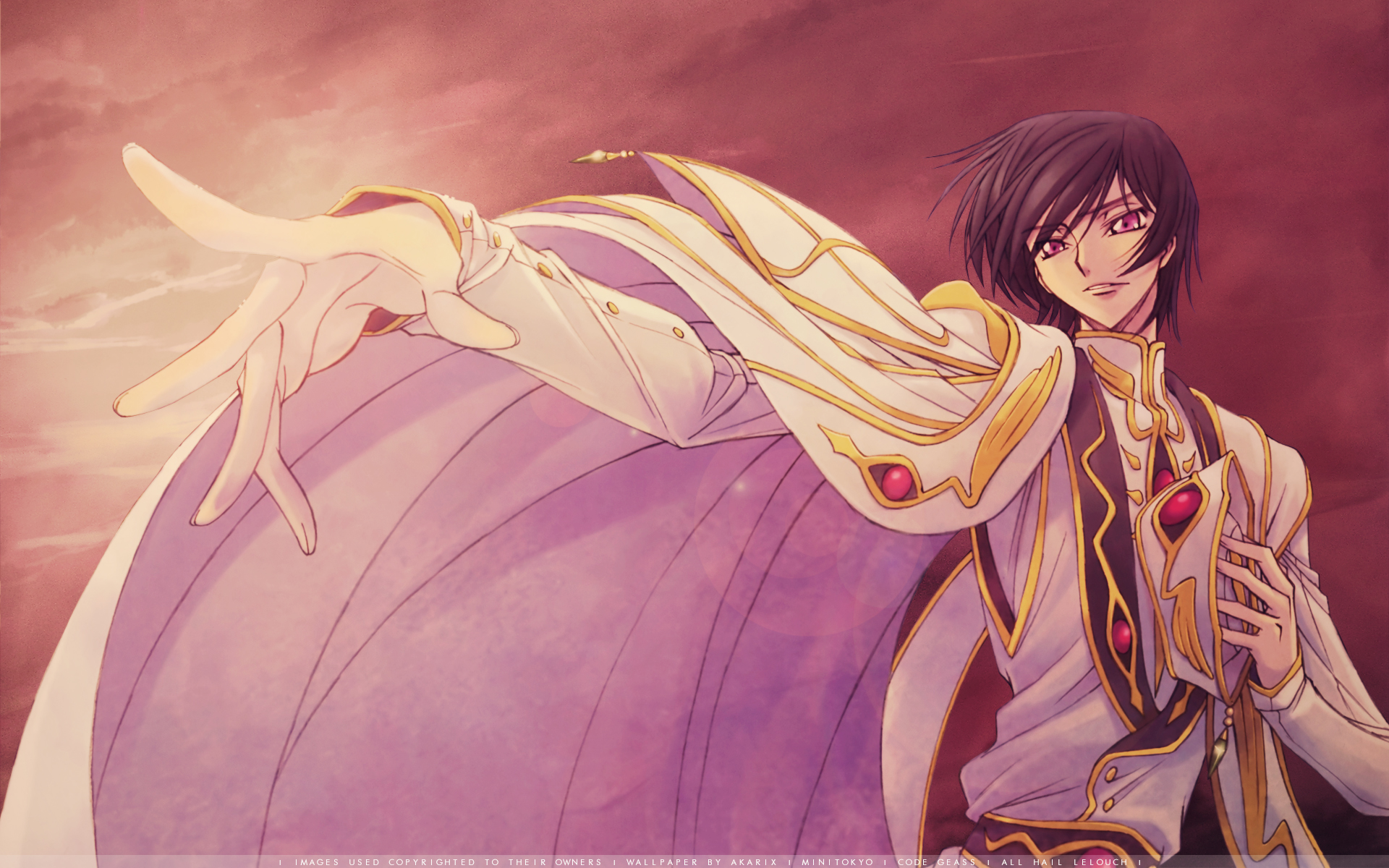 Lelouch Lamperouge from code geass in a captivating anime wallpaper.
