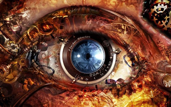 Sci Fi Steampunk Eye HD Wallpaper | Background Image