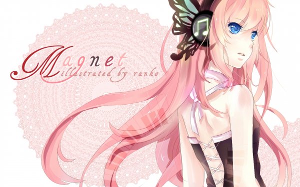 Anime Vocaloid Music Pink Luka Megurine Magnet HD Wallpaper | Background Image
