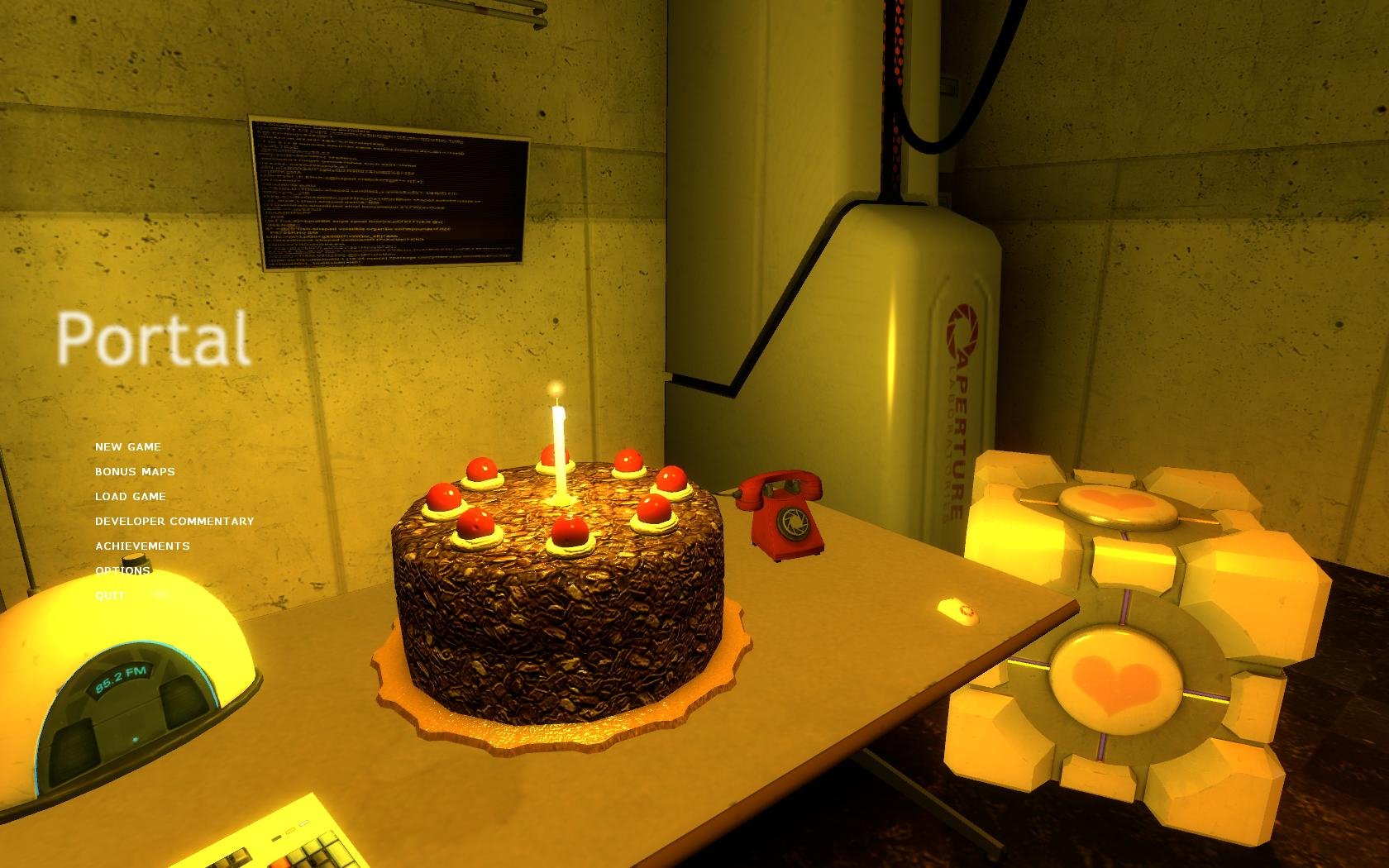 HD wallpaper: Portal Cake Black HD, video games | Wallpaper Flare