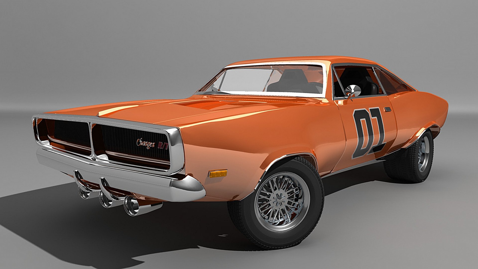 Orange Dodge Charger — Classic Muscle HD Wallpaper | 1920x1080 ...